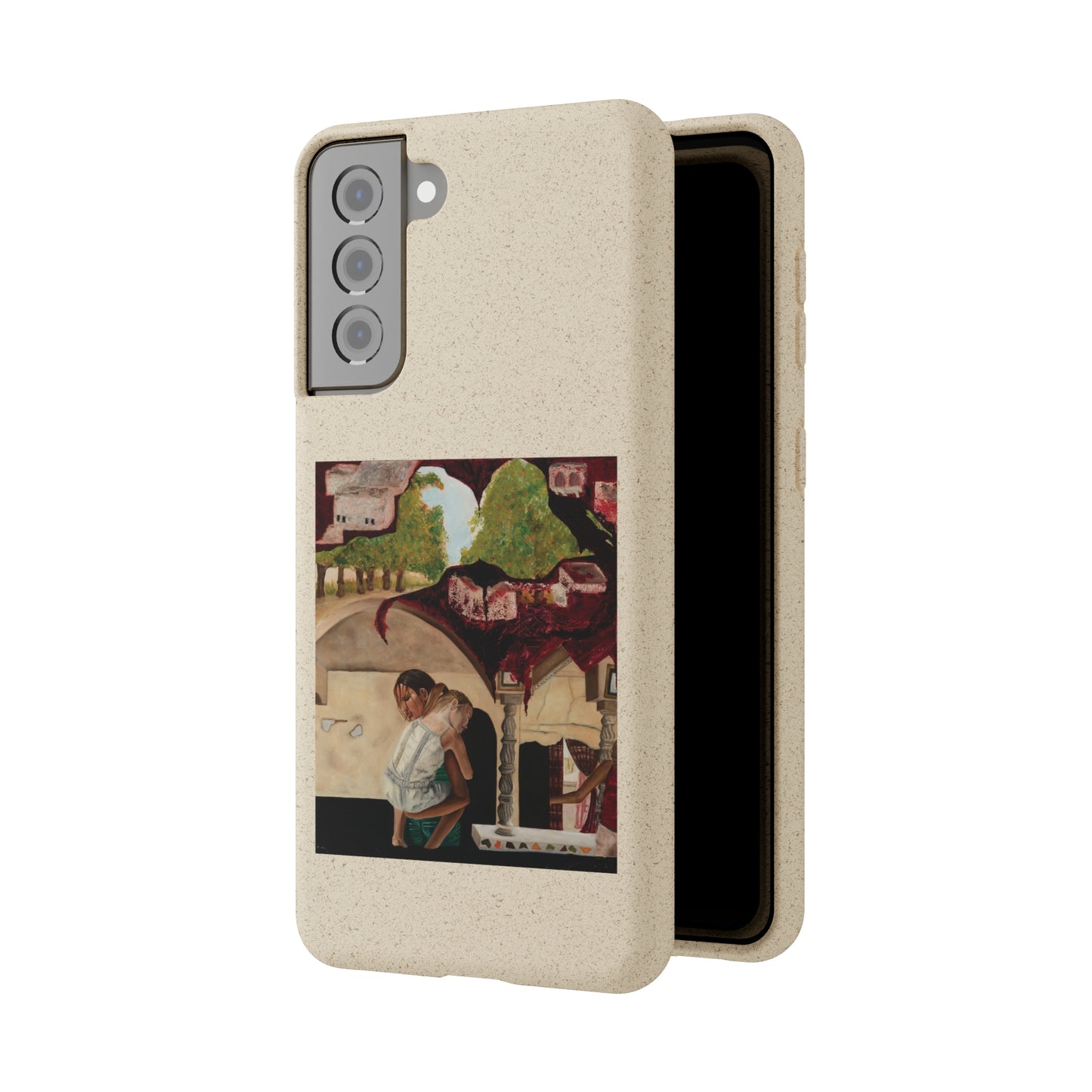 Biodegradable Phone Case Printed with "Psyche of Lost Youth" - art under moonlight