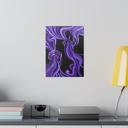 Matte Canvas, Stretched, 0.75" - art under moonlight