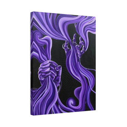 Matte Canvas, Stretched, 0.75" - art under moonlight