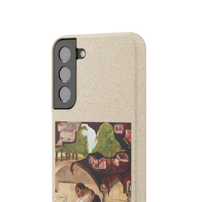 Biodegradable Phone Case Printed with "Psyche of Lost Youth" - art under moonlight
